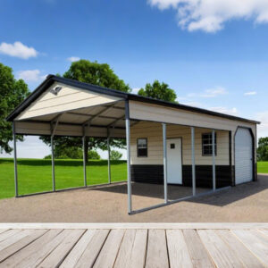 Home 20’ x 30’ Metal Garage Shed, HCY-MS2030B