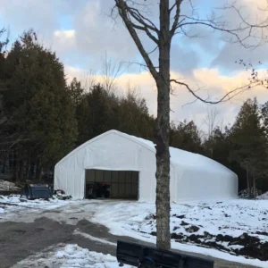 Home 30’ x 50’Straight Wall Peak Ceiling Storage Shelter